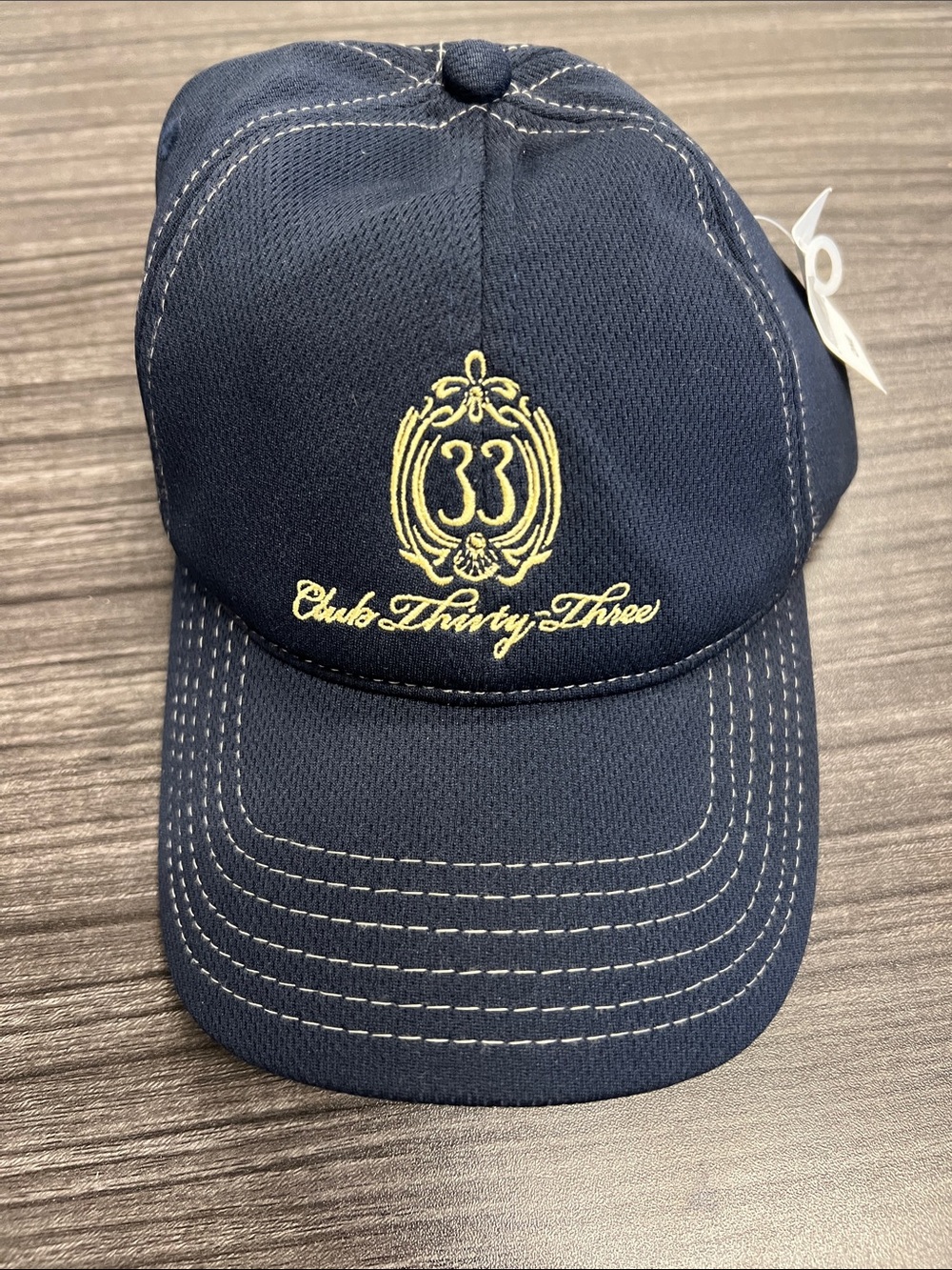Disneyland Club Thirty-Three Gold Embroidered Navy Baseball Cap